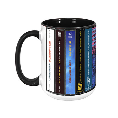 Gin Blossoms Albums Cassette Collection Retro Accent Mug