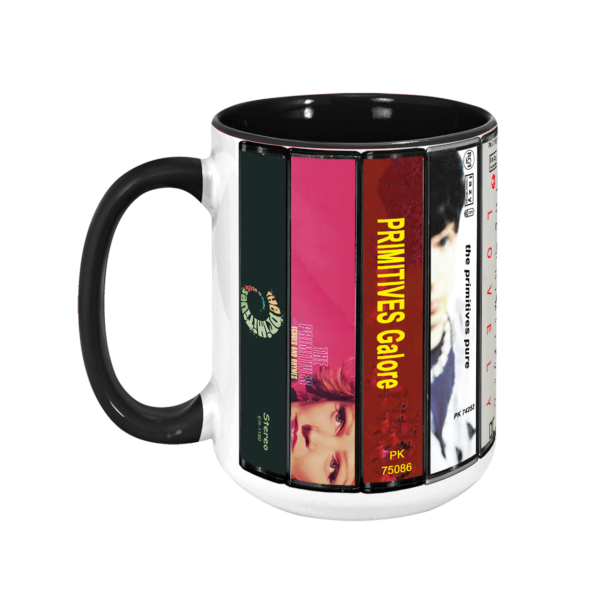 The Primitives Albums Cassette Collection Retro Accent Mug