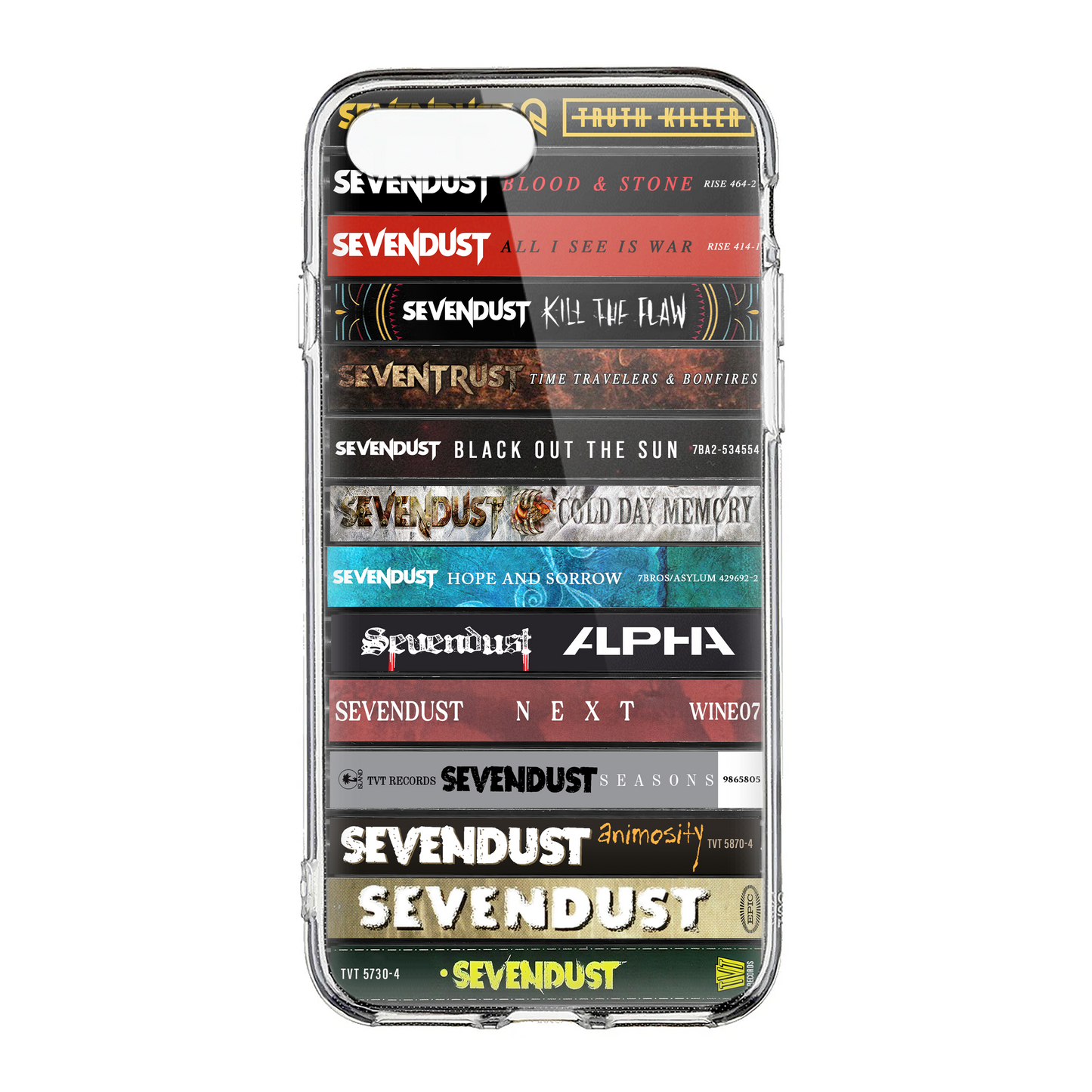 Sevendust Albums Cassette Collection Retro Phone Case