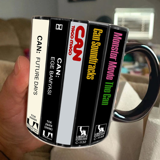 CAN Albums Cassette Collection Retro Accent Mug