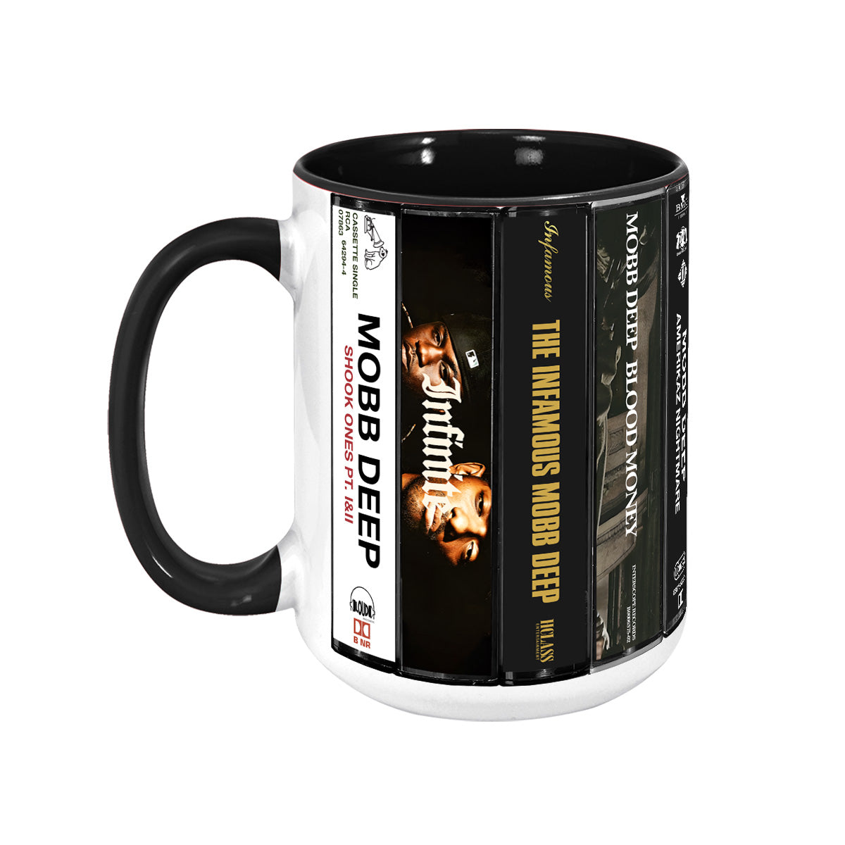 Mobb Deep Albums Cassette Collection Retro Accent Mug