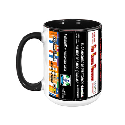 El Gran Combo de Puerto Rico Albums Cassette Collection Retro Accent Mug