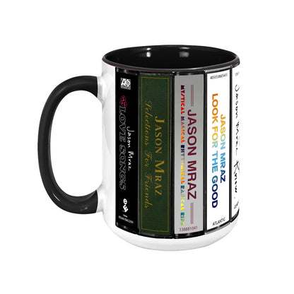 Jason Mraz Albums Cassette Collection Retro Accent Mug