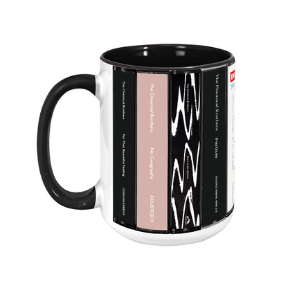 The Chemical Brothers Albums Cassette Collection Retro Accent Mug