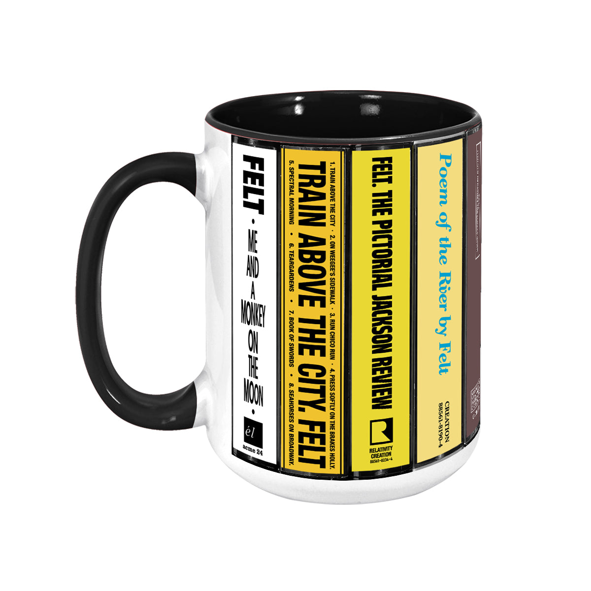 Felt Albums Cassette Collection Retro Accent Mug