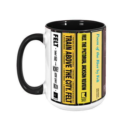 Felt Albums Cassette Collection Retro Accent Mug