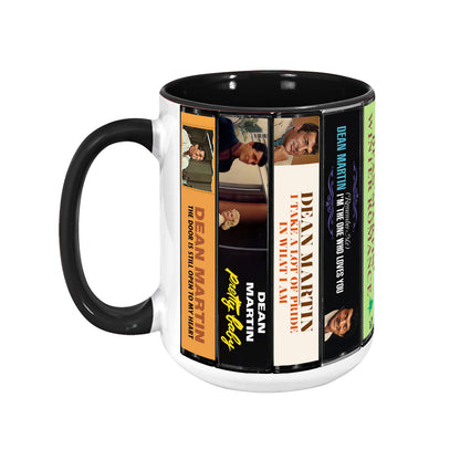 Dean Martin Albums Cassette Collection Retro Accent Mug