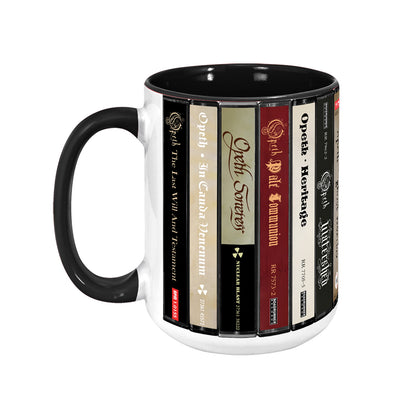 Opeth Albums Cassette Collection Retro Accent Mug