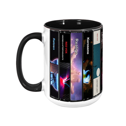 Red Vox Albums Cassette Collection Retro Accent Mug