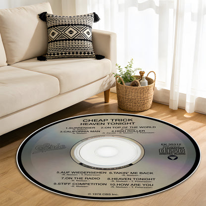 Cheap Trick Heaven Tonight Album Music CD Round Rug