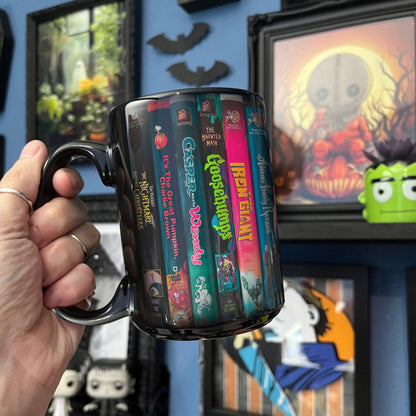 VHS Tape 90s Kids Nostalgic Halloween Movies Black Mug