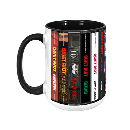 Quiet Riot Albums Cassette Collection Retro Accent Mug