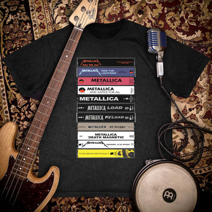 Metallica 11 Albums Cassette Retro Collection Premium Unisex T-Shirt