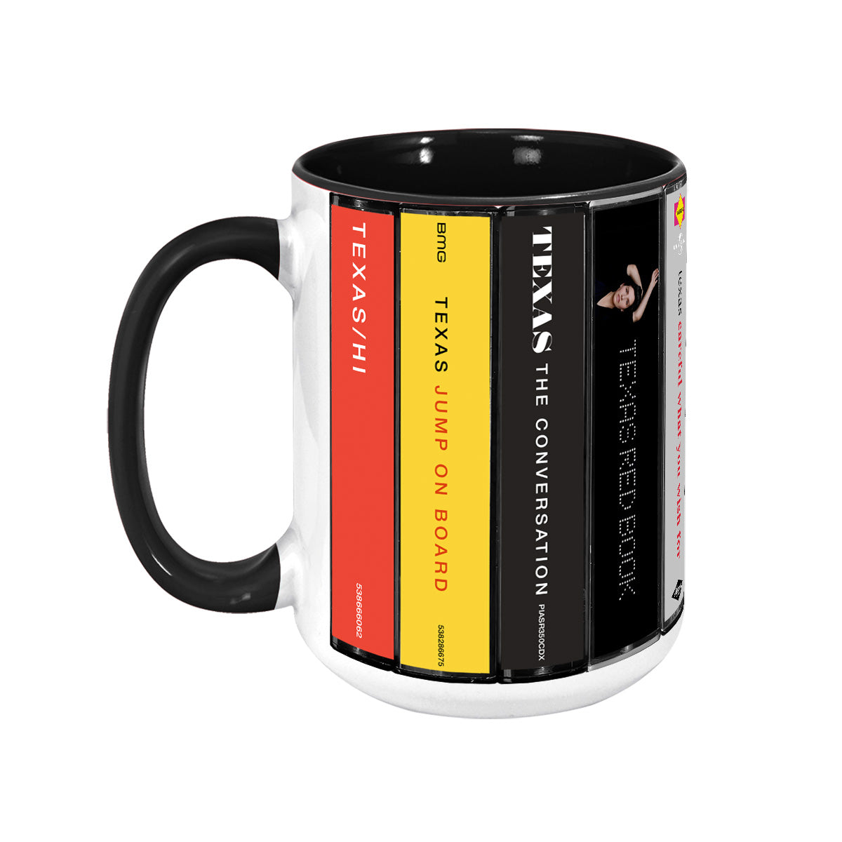 Texas Albums Cassette Collection Retro Accent Mug
