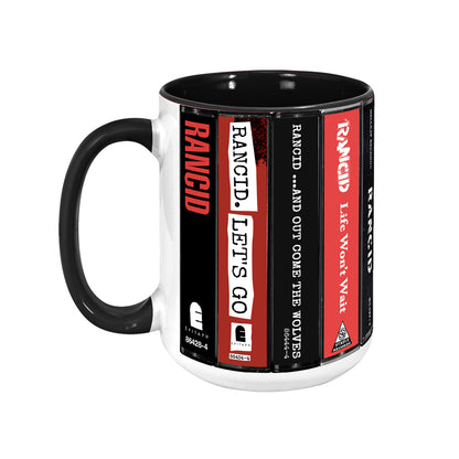 Rancid Albums Cassette Collection Retro Accent Mug