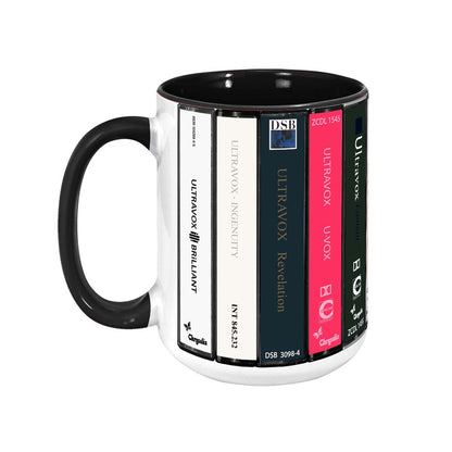 Ultravox Albums Cassette Collection Retro Accent Mug