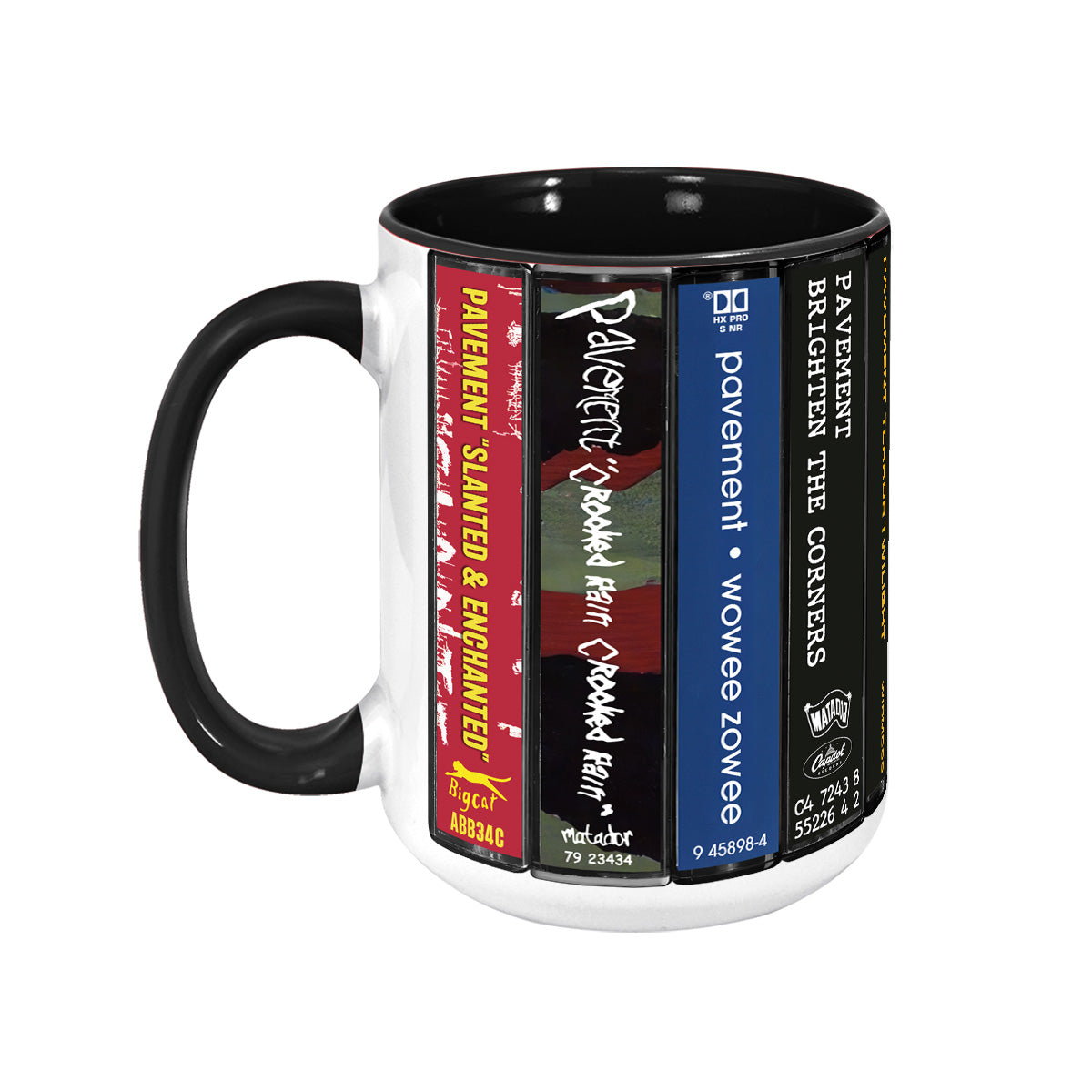 Pavement Albums Cassette Collection Retro Accent Mug