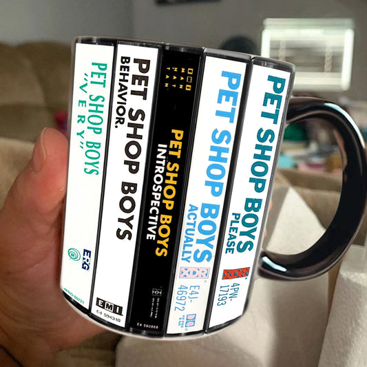 Pet Shop Boys Albums Cassette Retro Collection Accent Mug