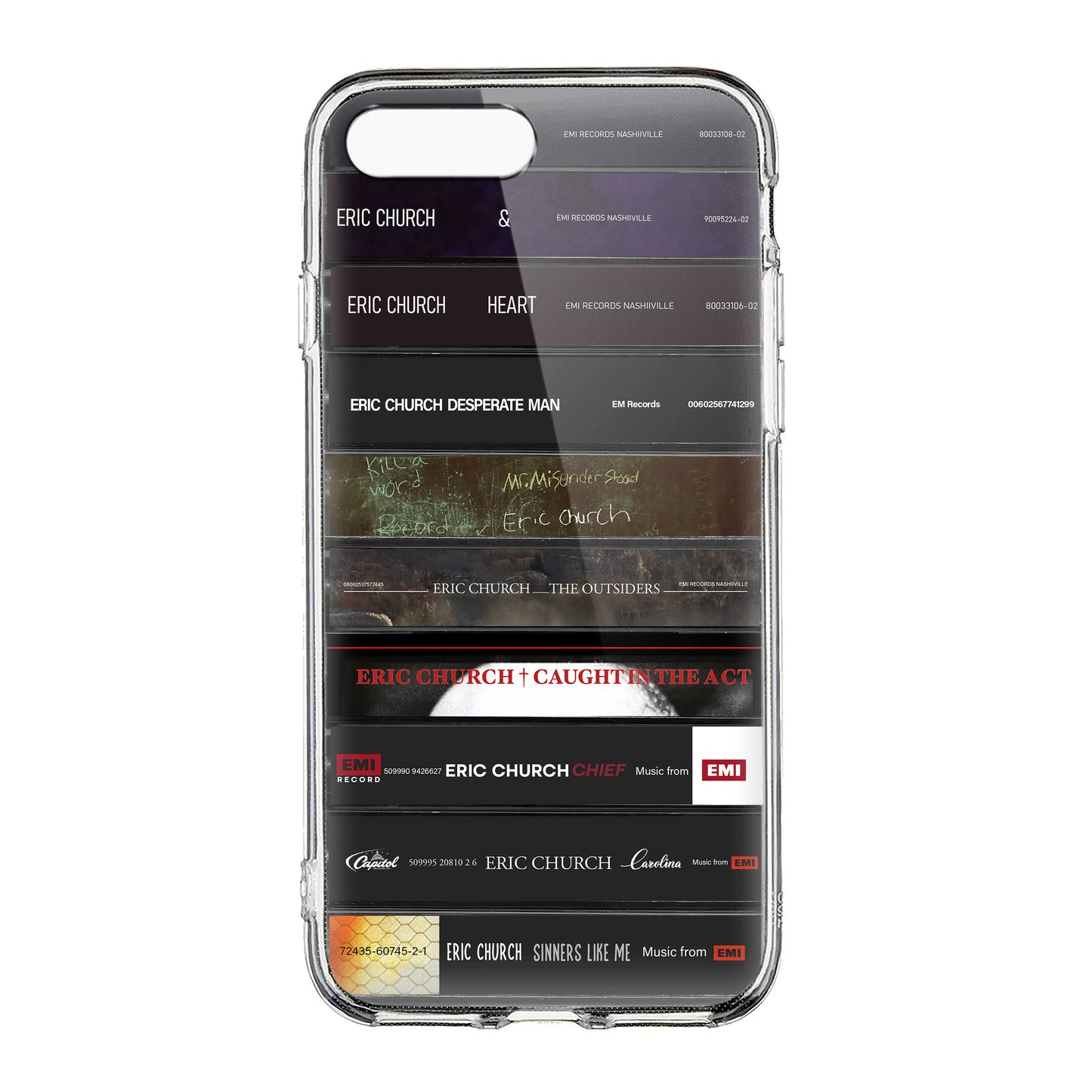 Eric Church Albums Cassette Collection Retro Phone Case