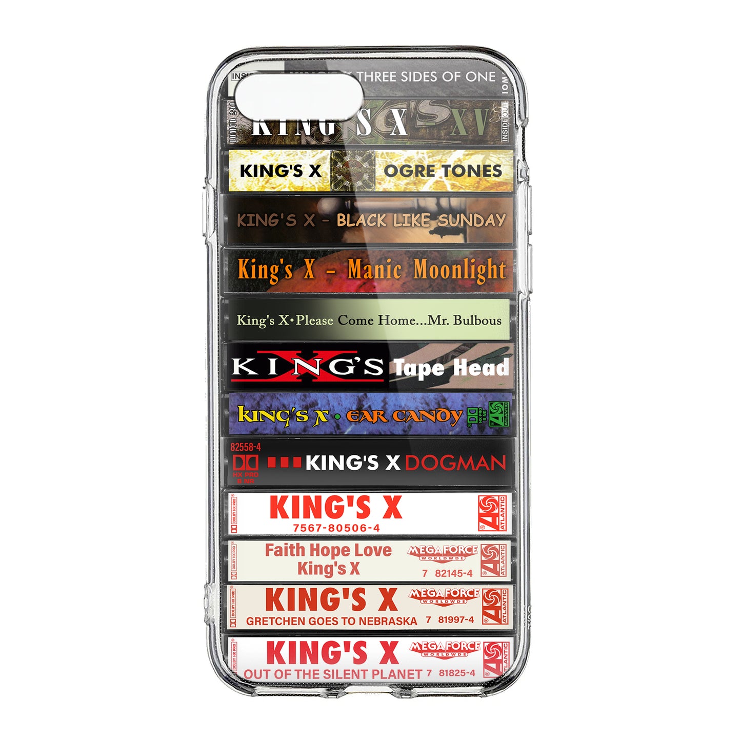 King's X Albums Cassette Collection Retro Phone Case