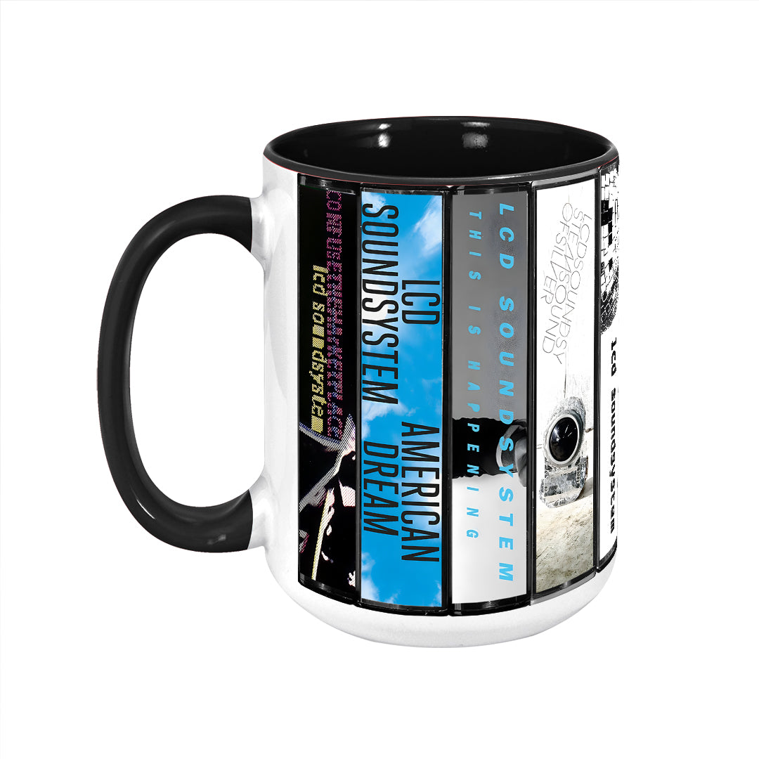 LCD Soundsystem Albums Cassette Collection Retro Accent Mug