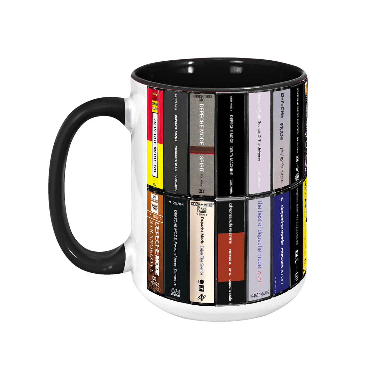 Depeche Mode Albums Cassette Retro Collection Accent Mug - Extended Version