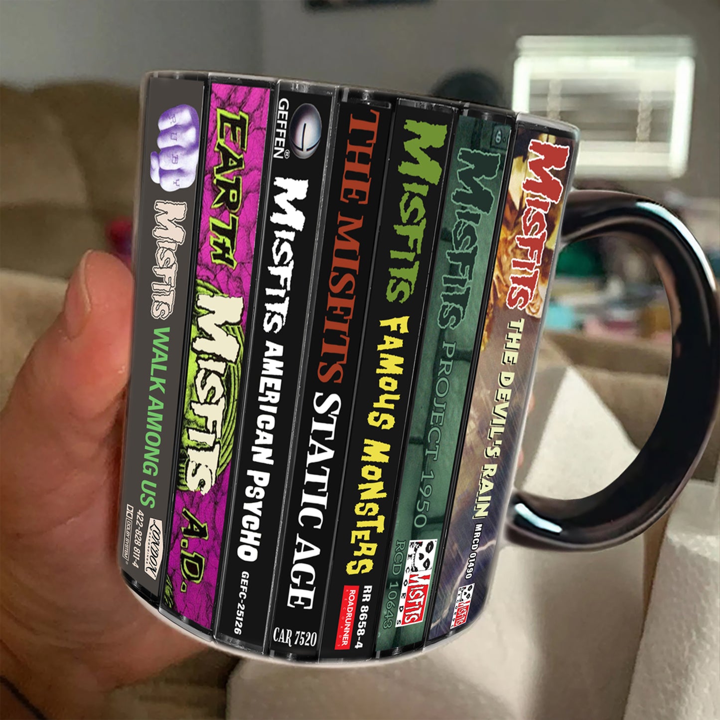 Misfits Albums Cassette Collection Retro Accent Mug