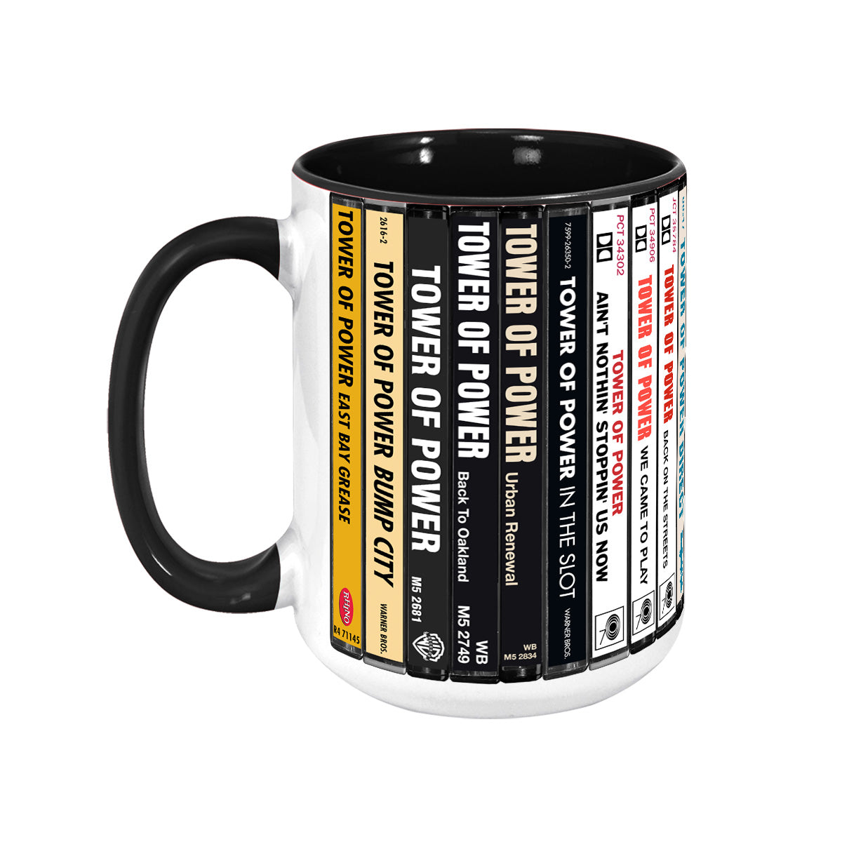 Tower of Power Albums Cassette Collection Retro Accent Mug