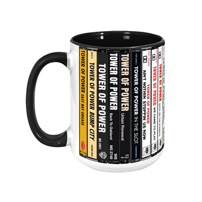 Tower of Power Albums Cassette Collection Retro Accent Mug
