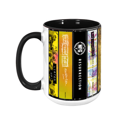 New Found Glory Albums Cassette Collection Retro Accent Mug