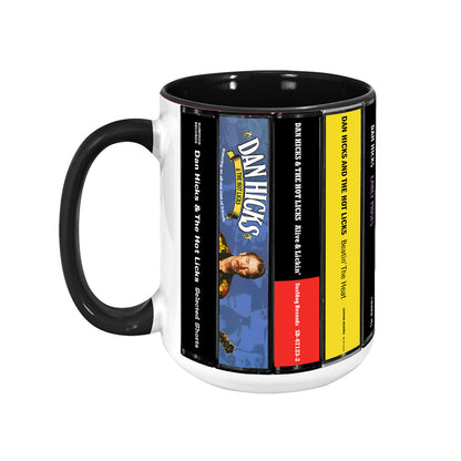 Dan Hicks and His Hot Licks Albums Cassette Collection Retro Accent Mug