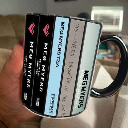 Meg Myers Albums Cassette Collection Retro Accent Mug