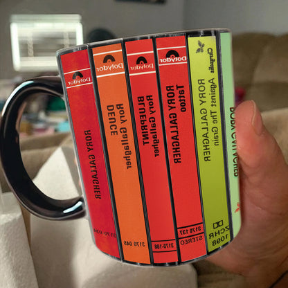 Rory Gallagher Albums Cassette Collection Retro Accent Mug