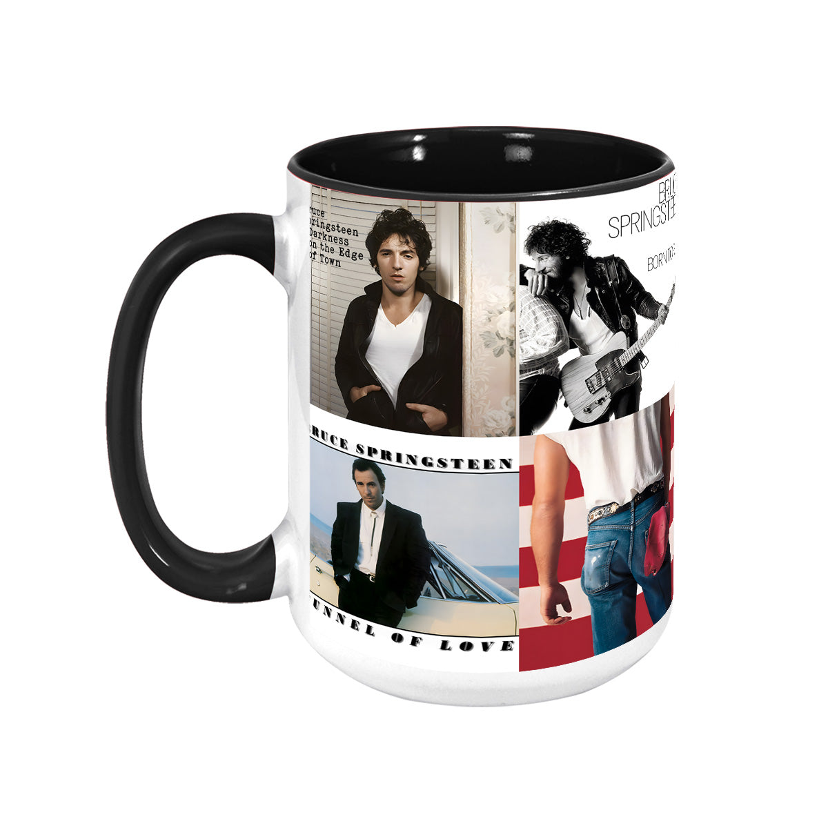 Bruce Springsteen Albums Cover Collection Retro Accent Mug