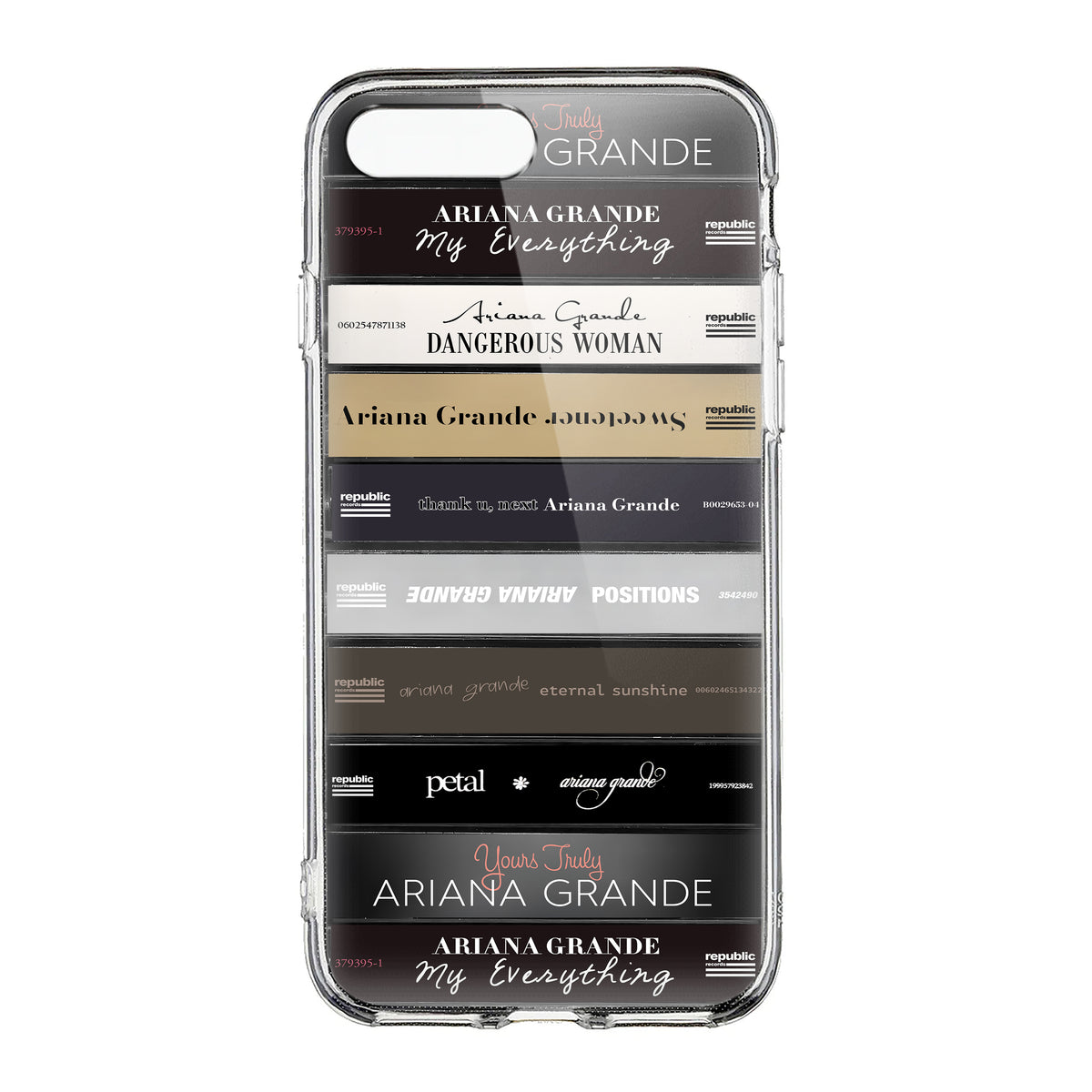 Ariana Grande Albums Cassette Collection Retro Phone Case