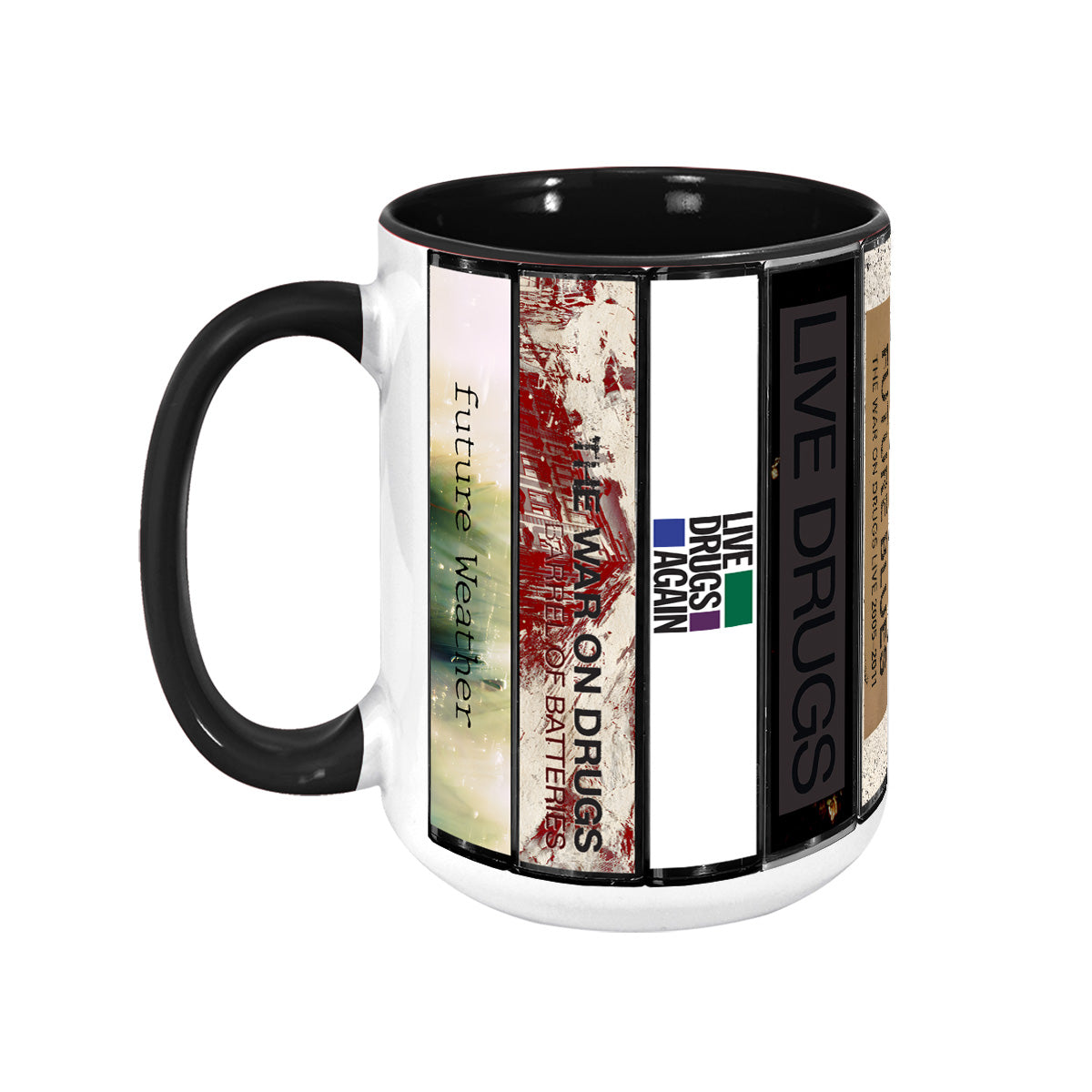 The War on Drugs Albums Cassette Collection Retro Accent Mug