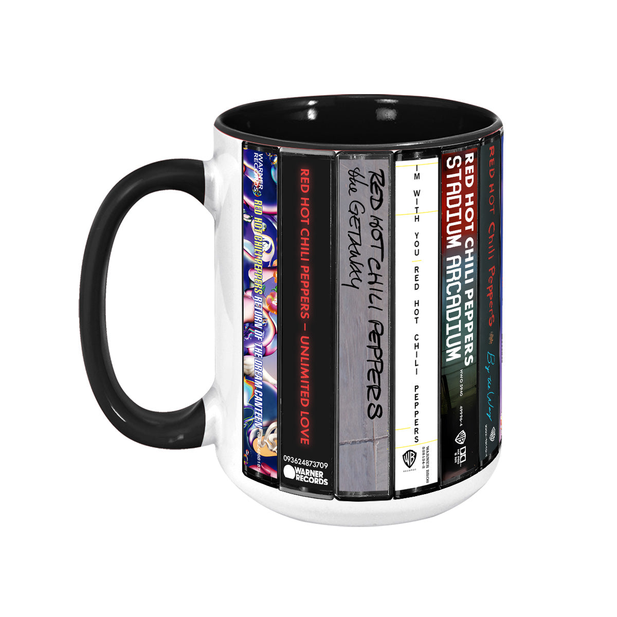 Red Hot Chili Peppers Albums Cassette Retro Collection Accent Mug