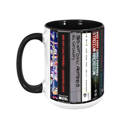 Red Hot Chili Peppers Albums Cassette Retro Collection Accent Mug