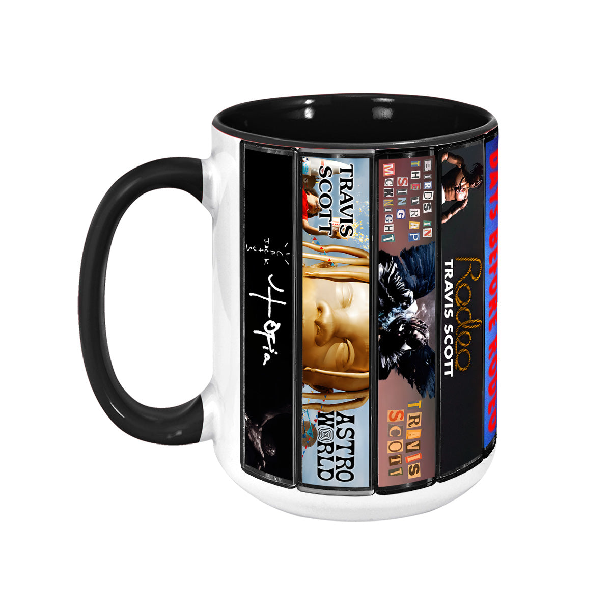 Travis Scott Albums Cassette Collection Retro Accent Mug