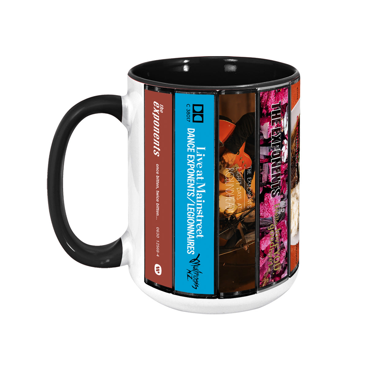 The Exponents Albums Cassette Collection Retro Accent Mug