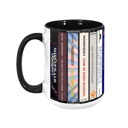 Morrissey Albums Cassette Collection Retro Accent Mug