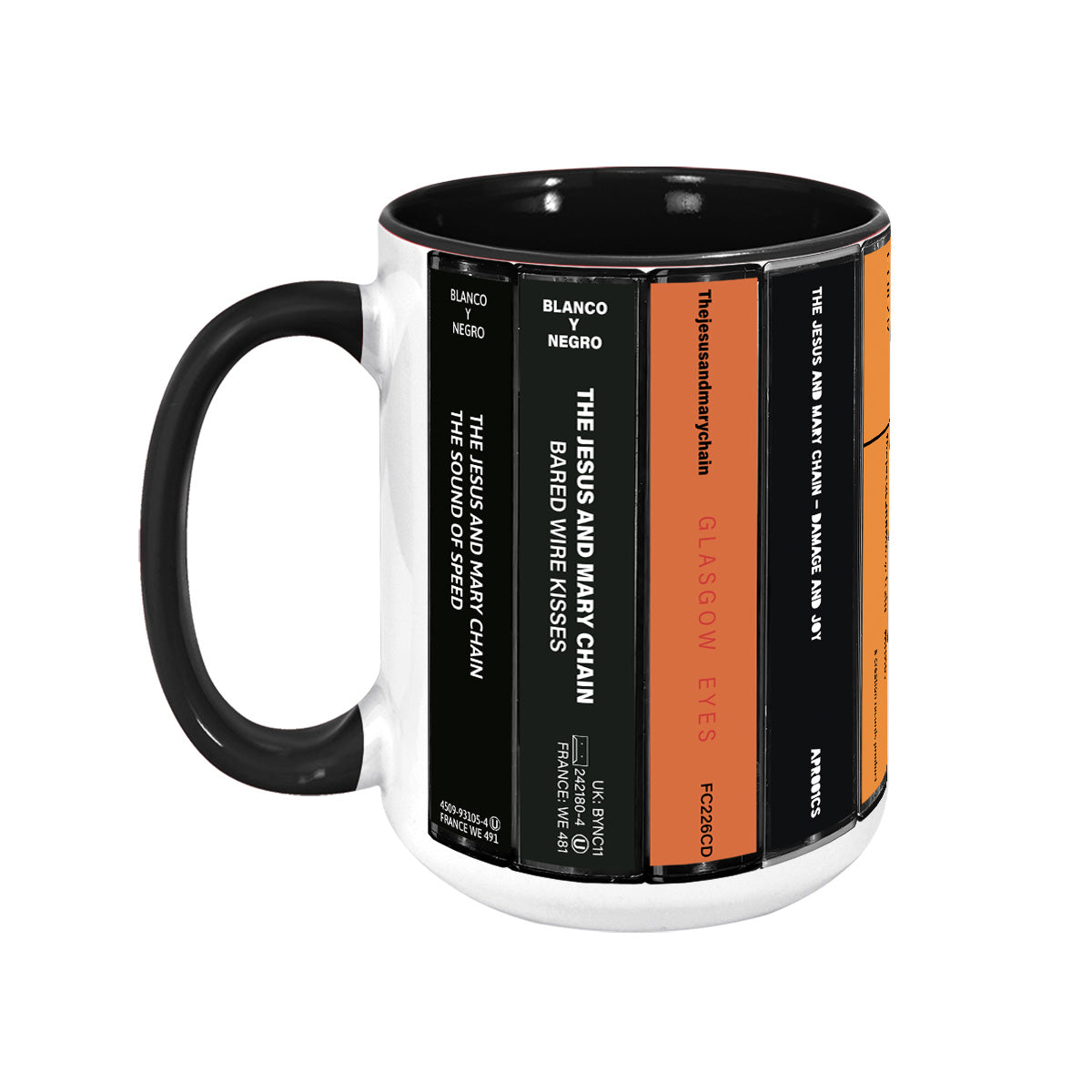 The Jesus and Mary Chain Albums Cassette Collection Retro Accent Mug