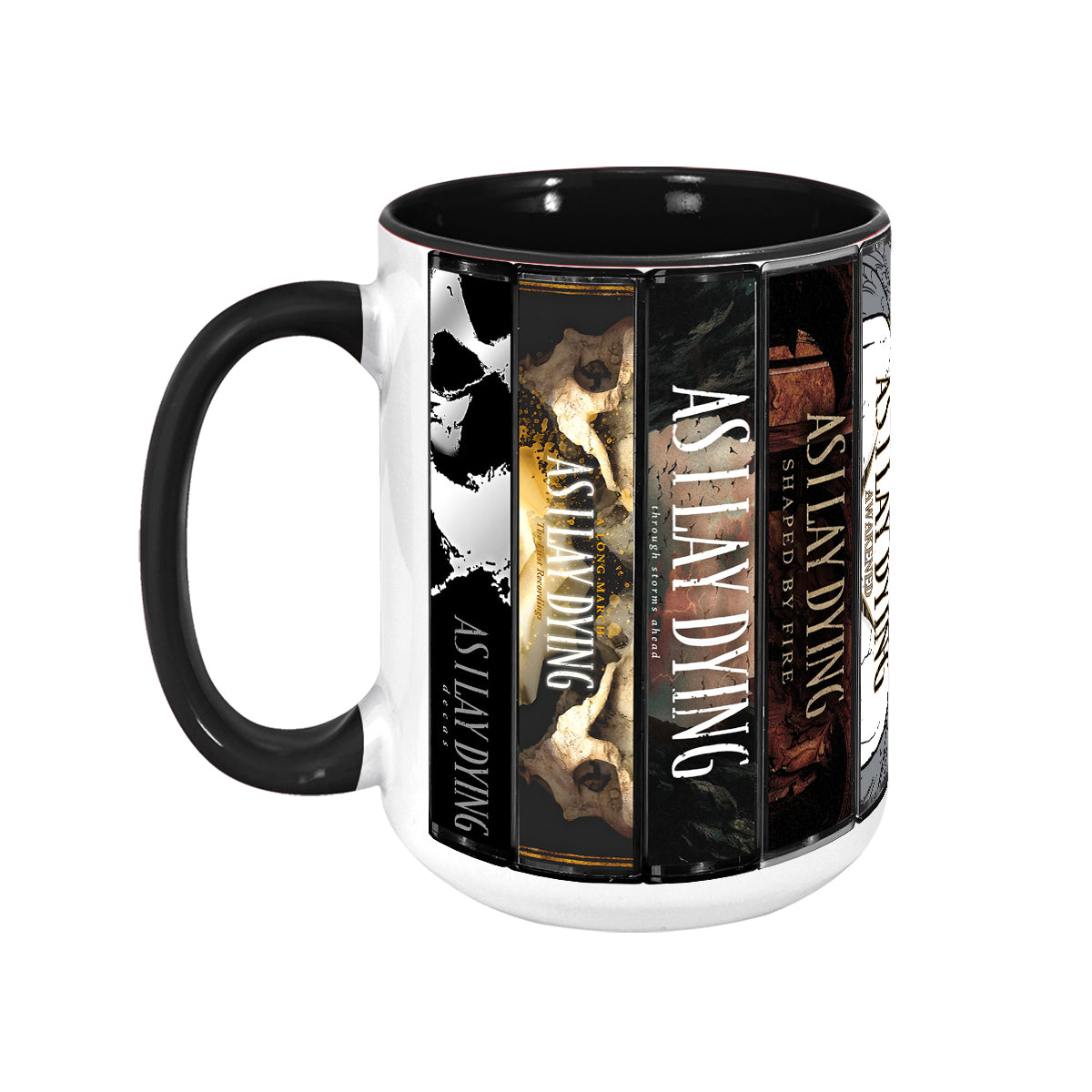 As I Lay Dying Albums Cassette Collection Retro Accent Mug