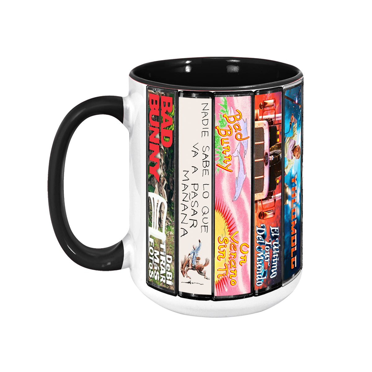 Bad Bunny Albums Cassette Collection Retro Accent Mug