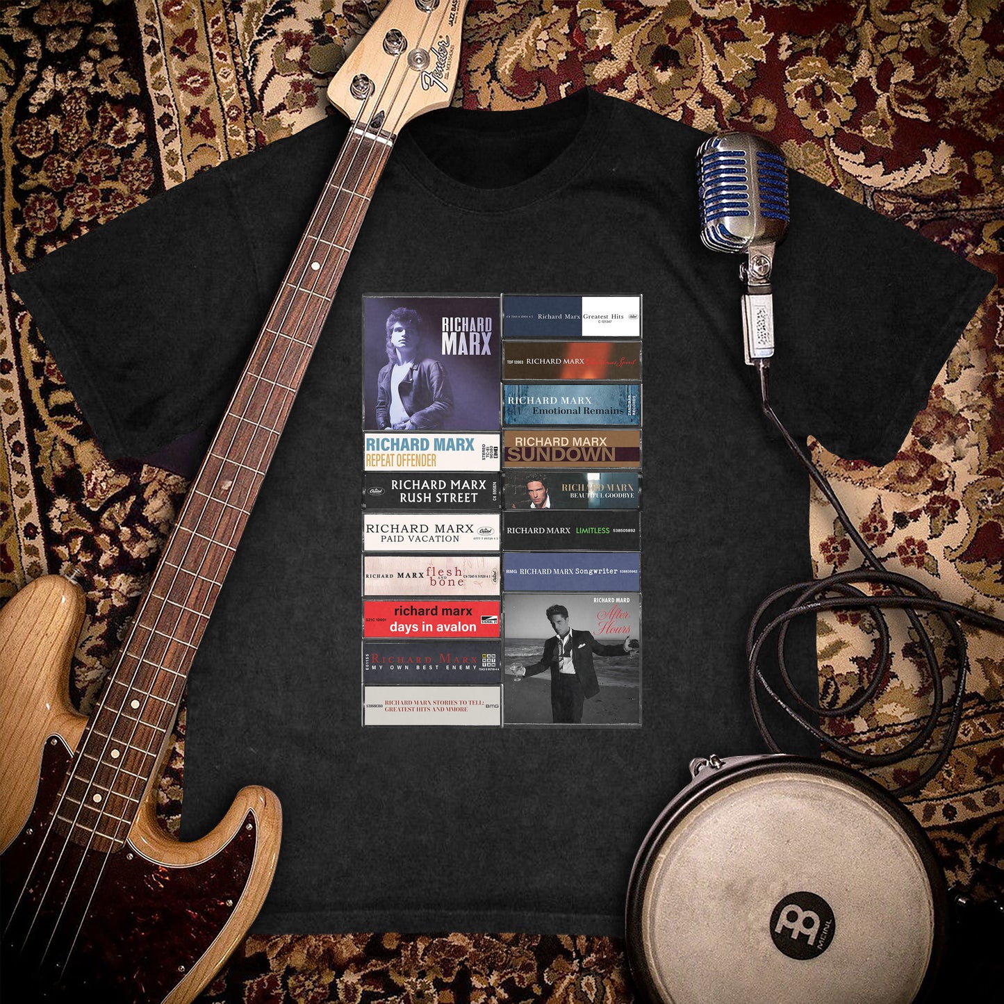 Richard Marx Albums Cassette Retro Collection Premium Unisex T-Shirt