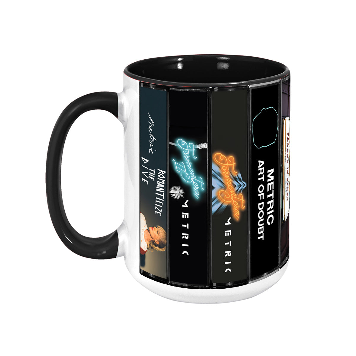 Metric Albums Cassette Collection Retro Accent Mug