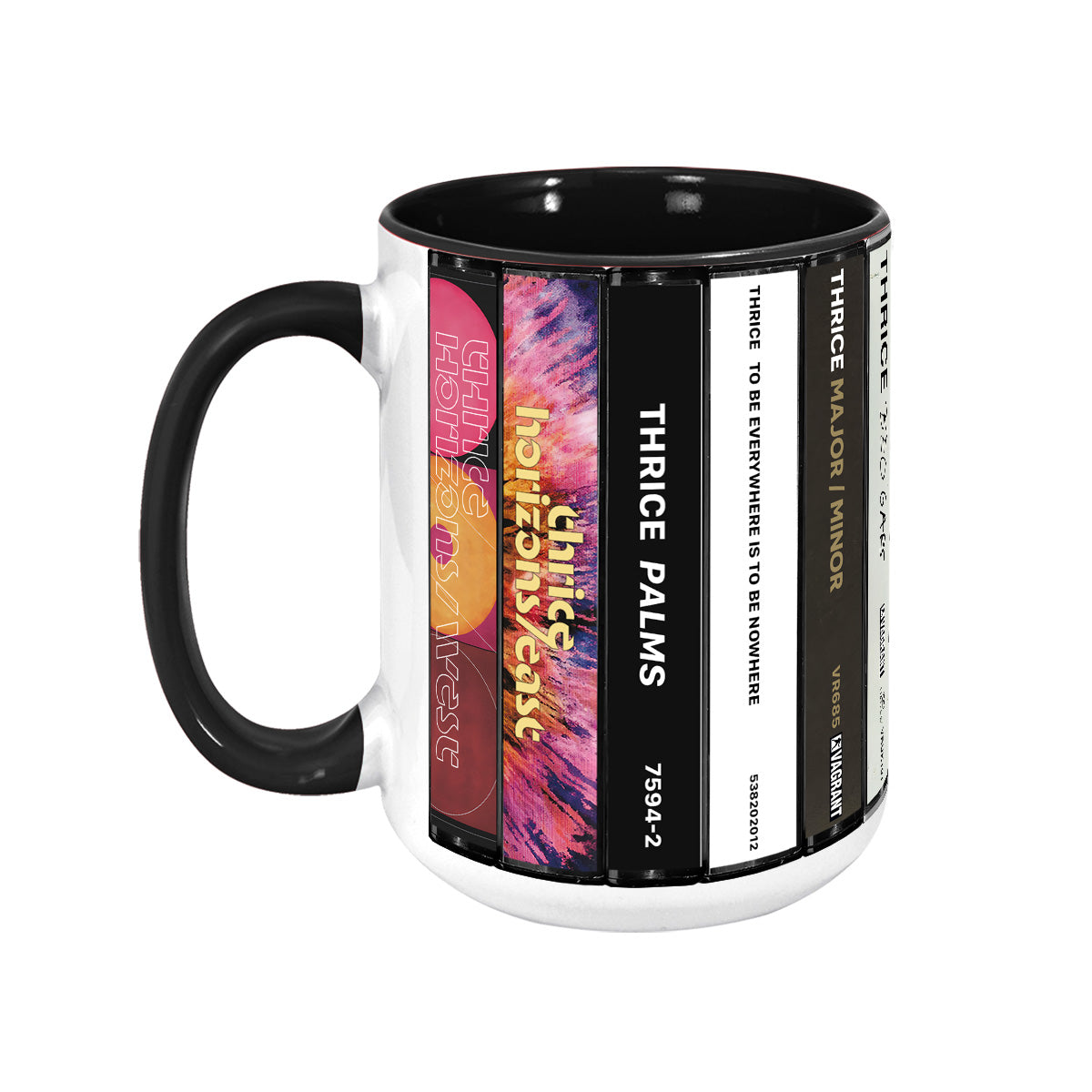 Thrice Albums Cassette Collection Retro Accent Mug