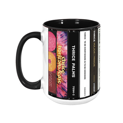 Thrice Albums Cassette Collection Retro Accent Mug