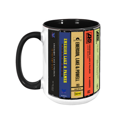 Emerson, Lake & Palmer Albums Cassette Collection Retro Accent Mug