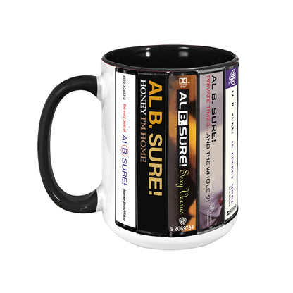 Al B. Sure! Albums Cassette Collection Retro Accent Mug